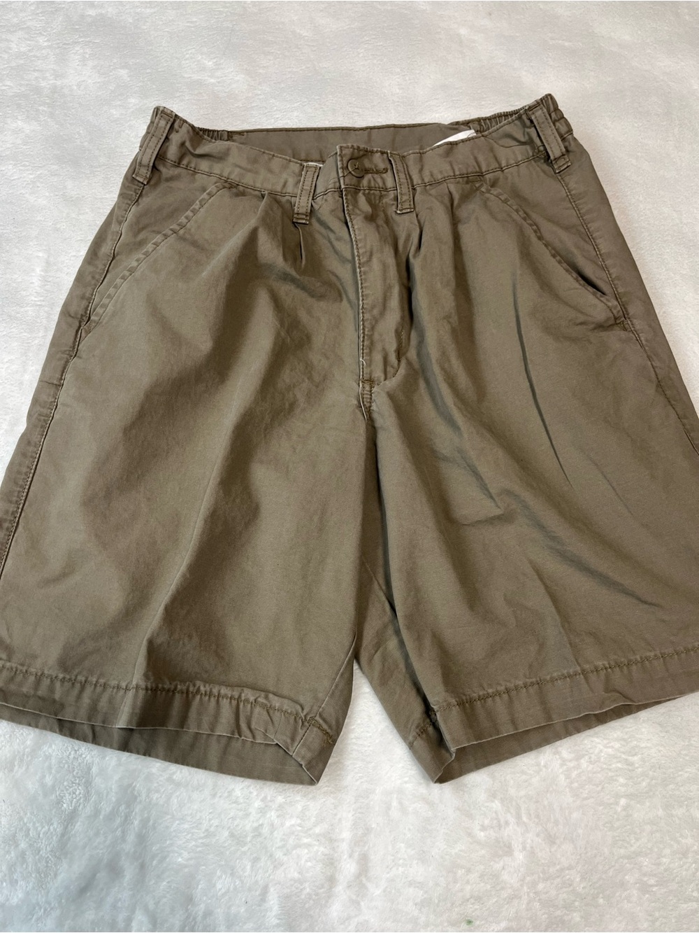 Wrangler Men's Olive Flat Front Chino Shorts